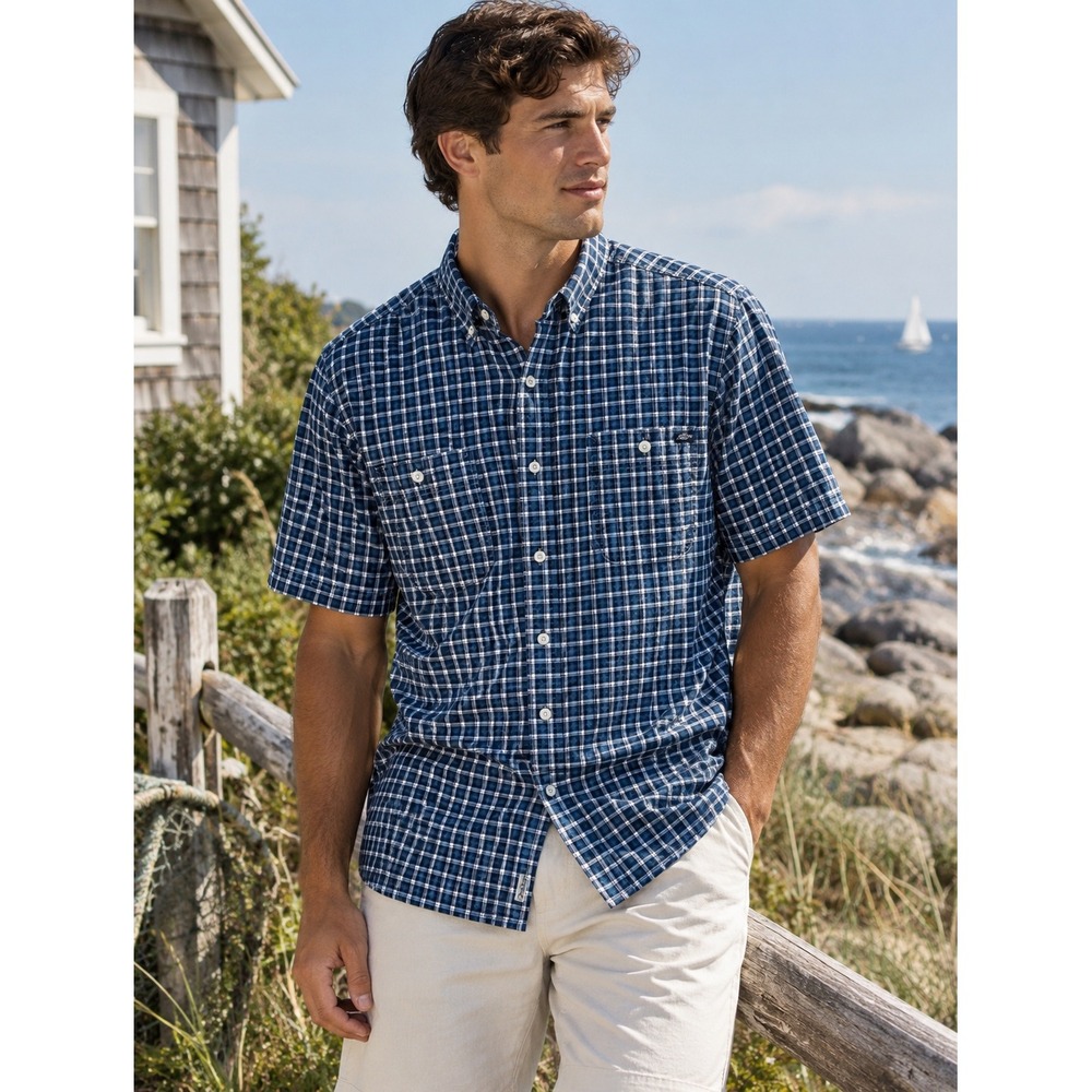 Polo Ralph Lauren‎ - Shipyard Supply Co. Men's Short Sleeve Plaid -Size XL